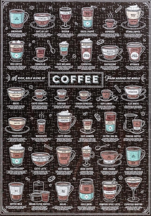 Coffee Lovers's - 500 Piece Jigsaw Puzzle