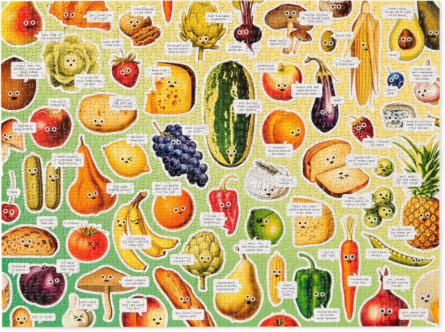 Googly Food 1000 Piece Puzzle