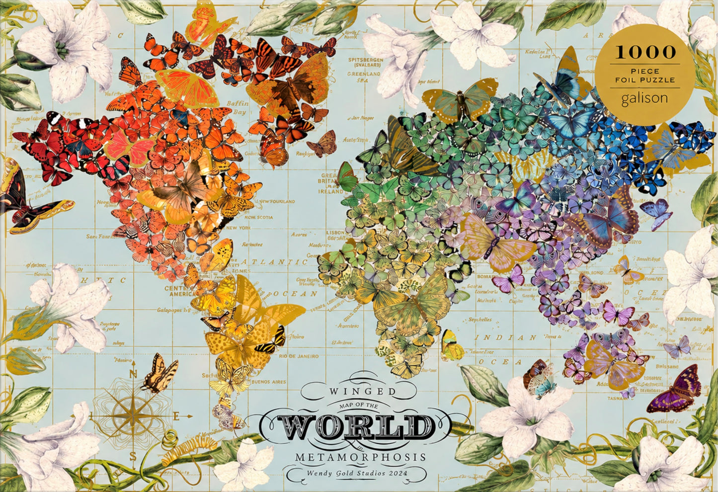Wendy Gold Winged Metamorphosis - 1000 Piece Puzzle