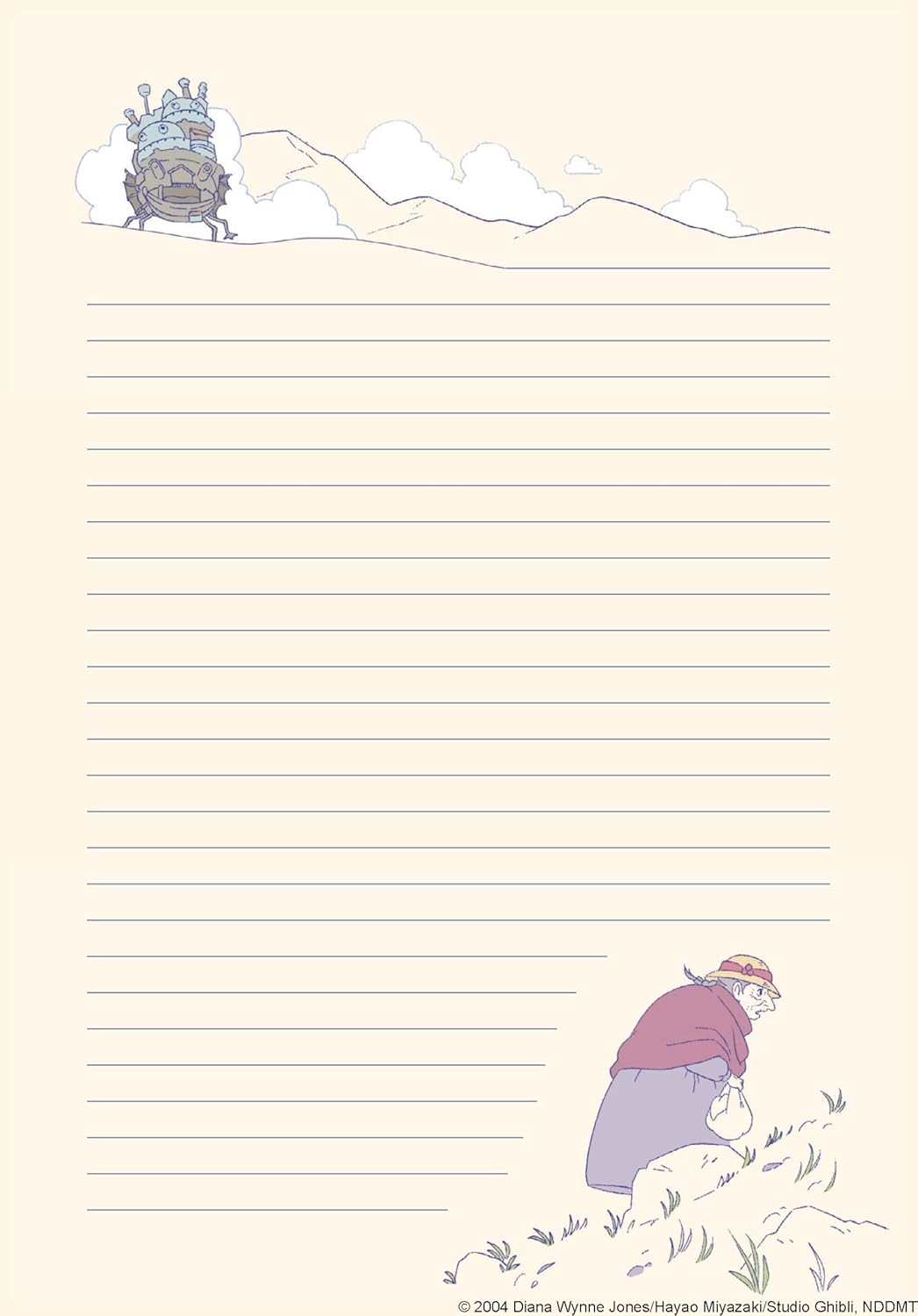 Howl's Moving Castle Stationery Set - Studio Ghibli