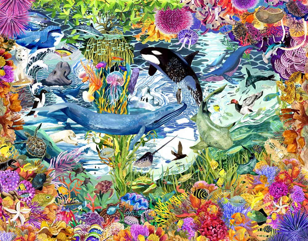 Wild Seas Jigsaw - 1000 Piece Jigsaw with 20 Shaped Pieces