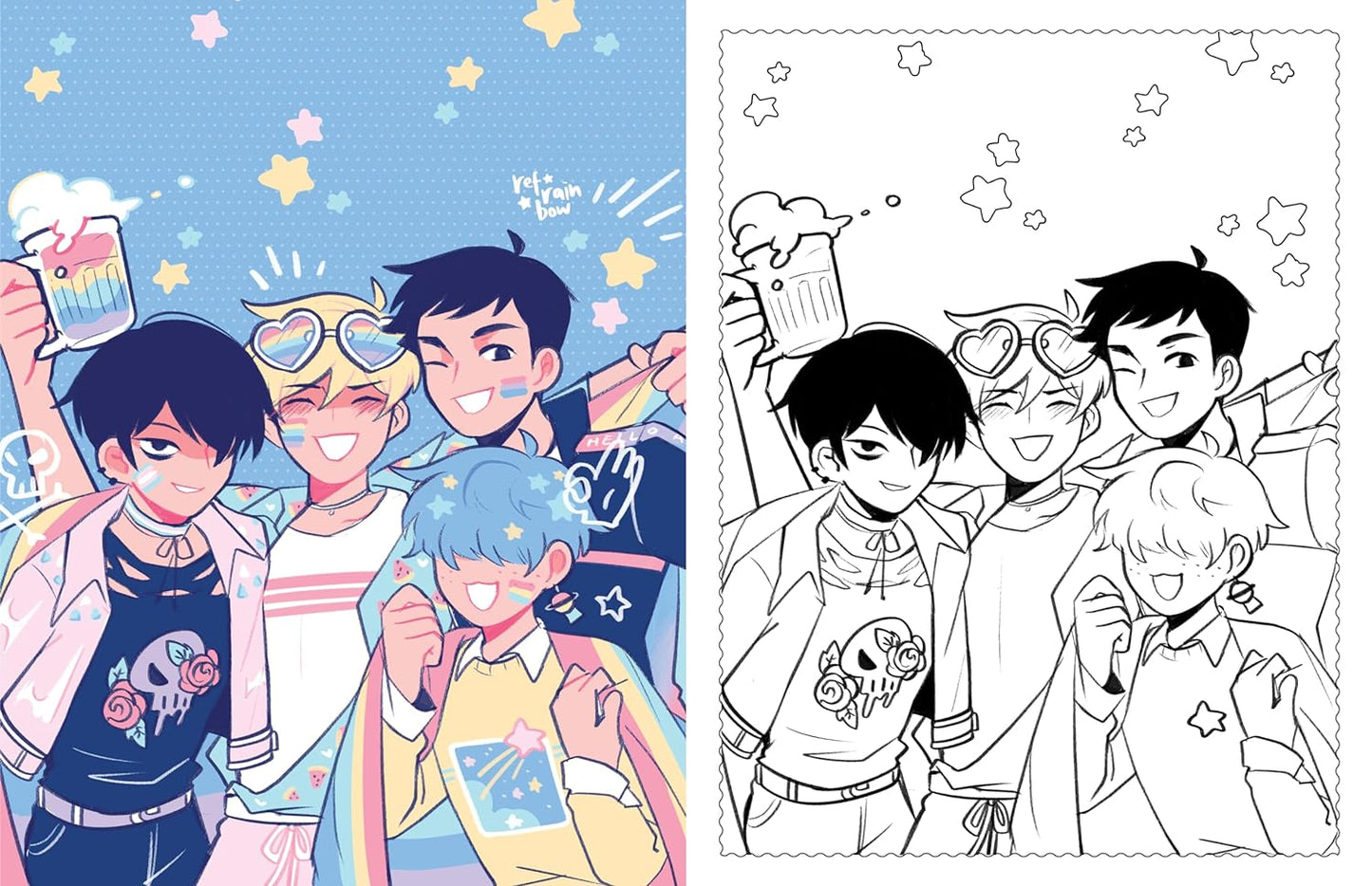 The Official Boyfriends. Coloring Book