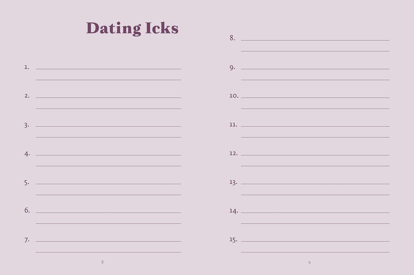 The Ick Journal