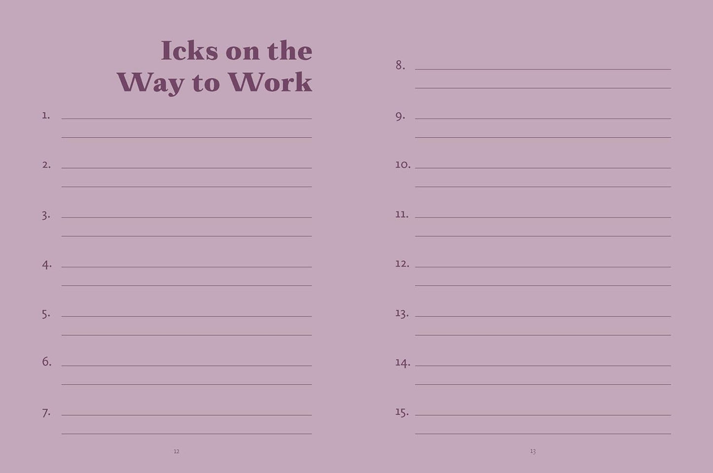 The Ick Journal