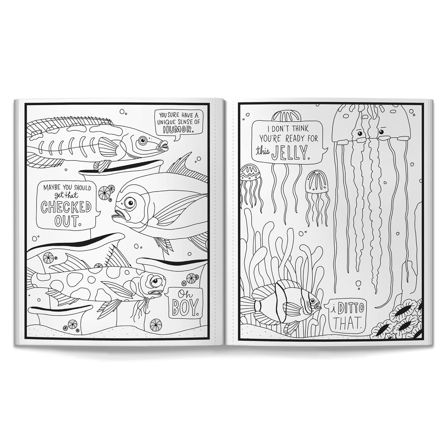 Judgy Fish Coloring Book