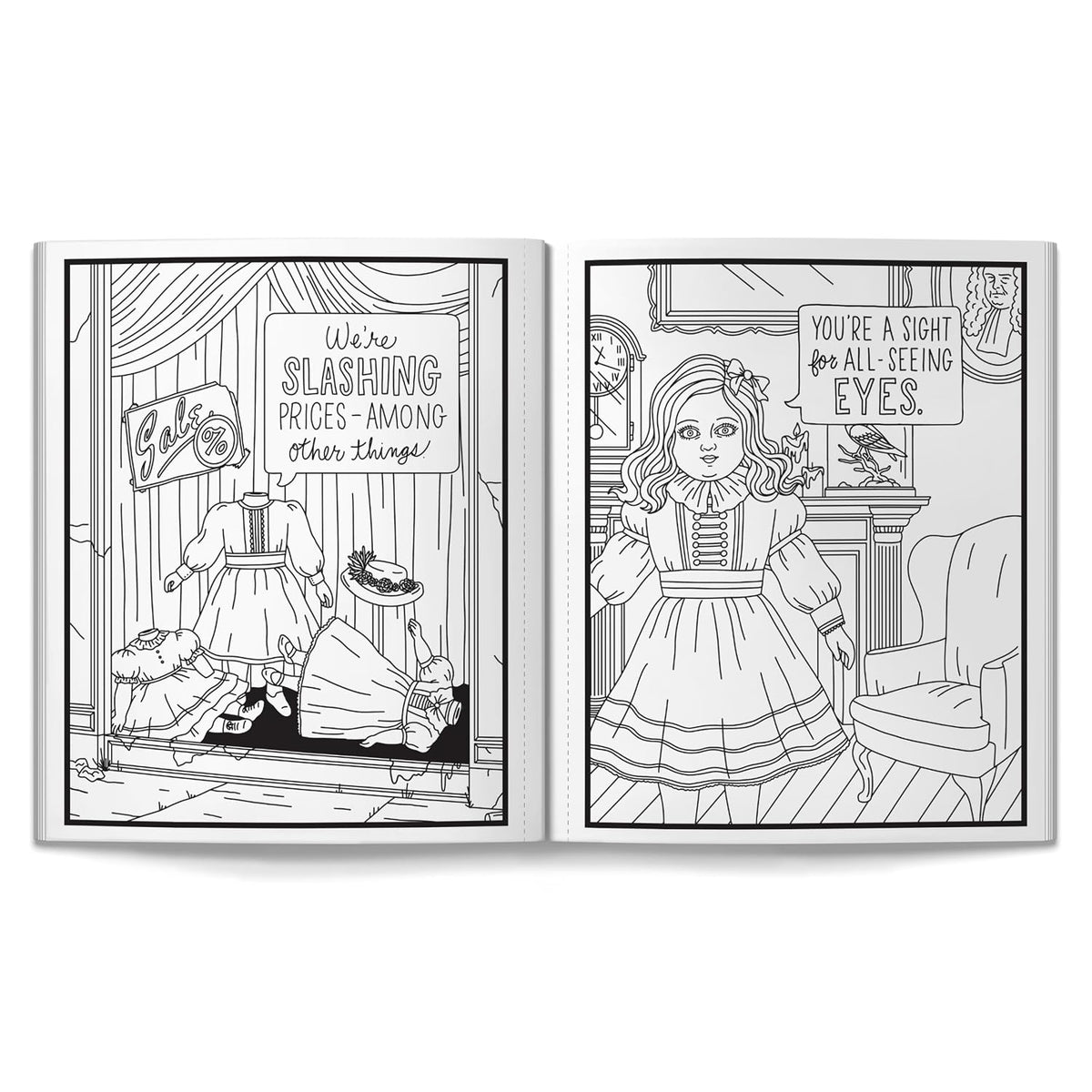 Haunted Dolls Coloring Book