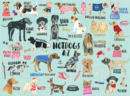Hot Dogs A-Z 1000 Pieces Puzzle