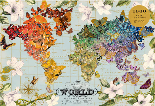 Wendy Gold Winged Metamorphosis - 1000 Piece Puzzle