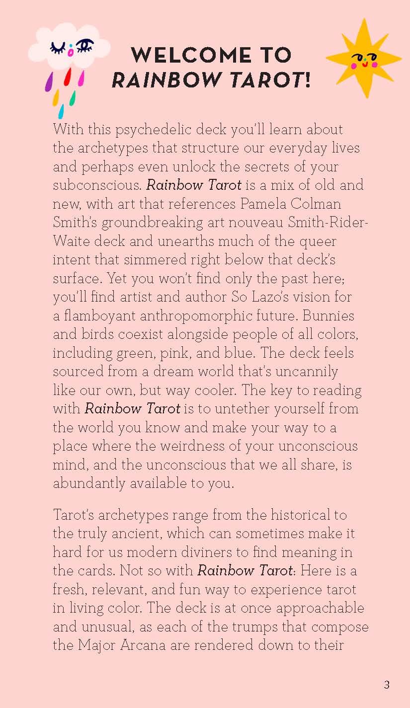 Rainbow Tarot - 78 Cards & Guidebook