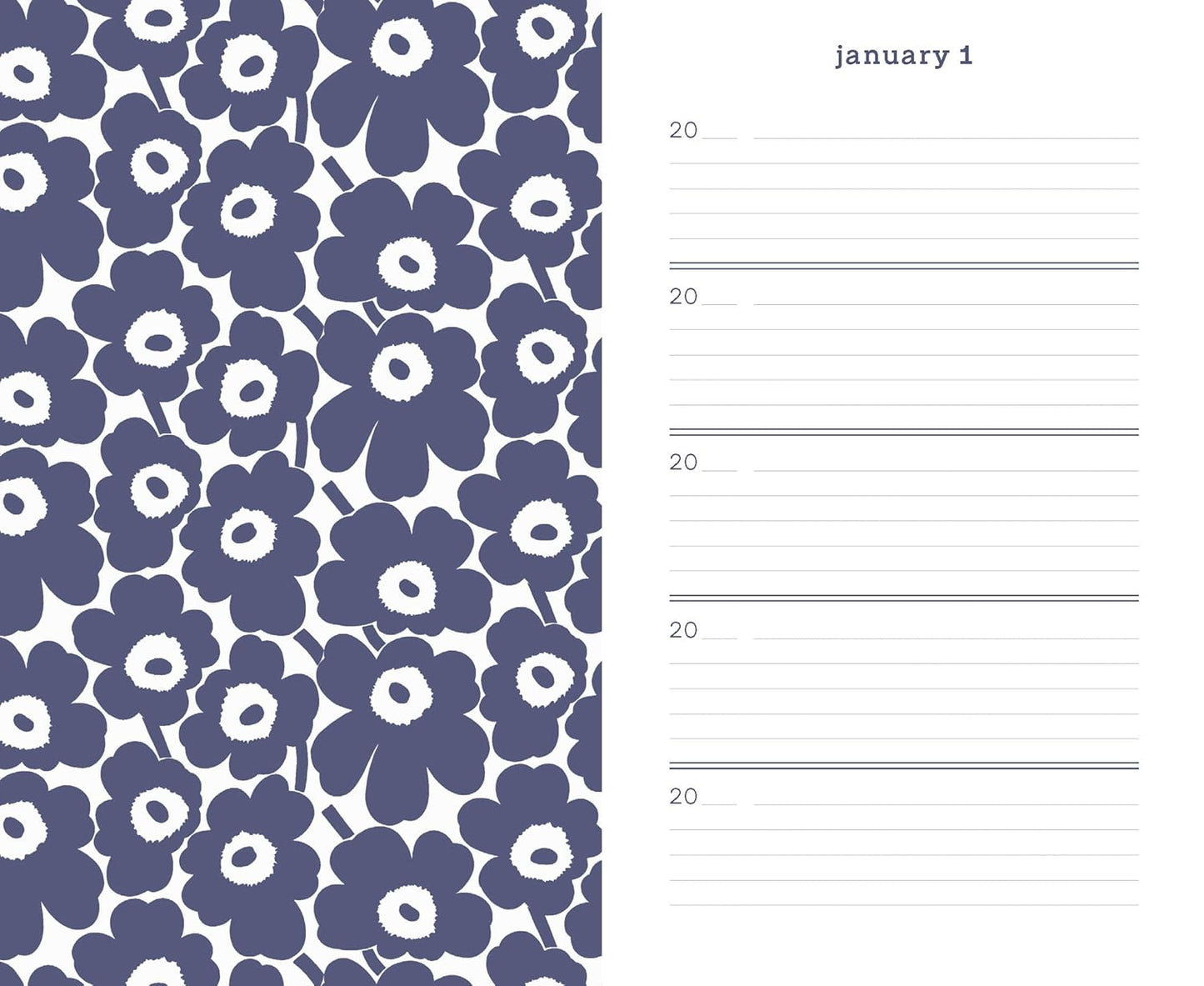Marimekko One Line a Day (Blue Unikko)