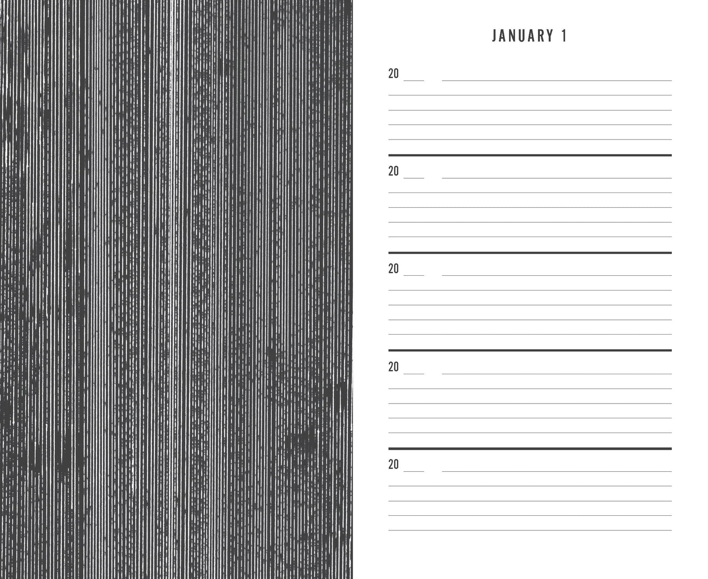 Black Canvas One Line a Day