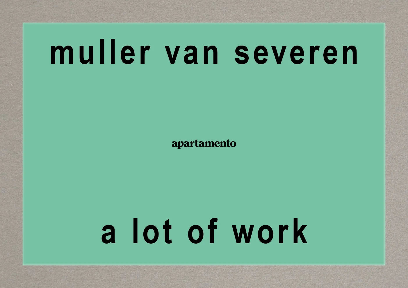A lot of Work