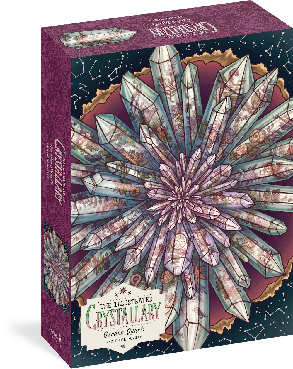 The Illustrated Crystallary Puzzle: Garden Quartz - 750 Pieces