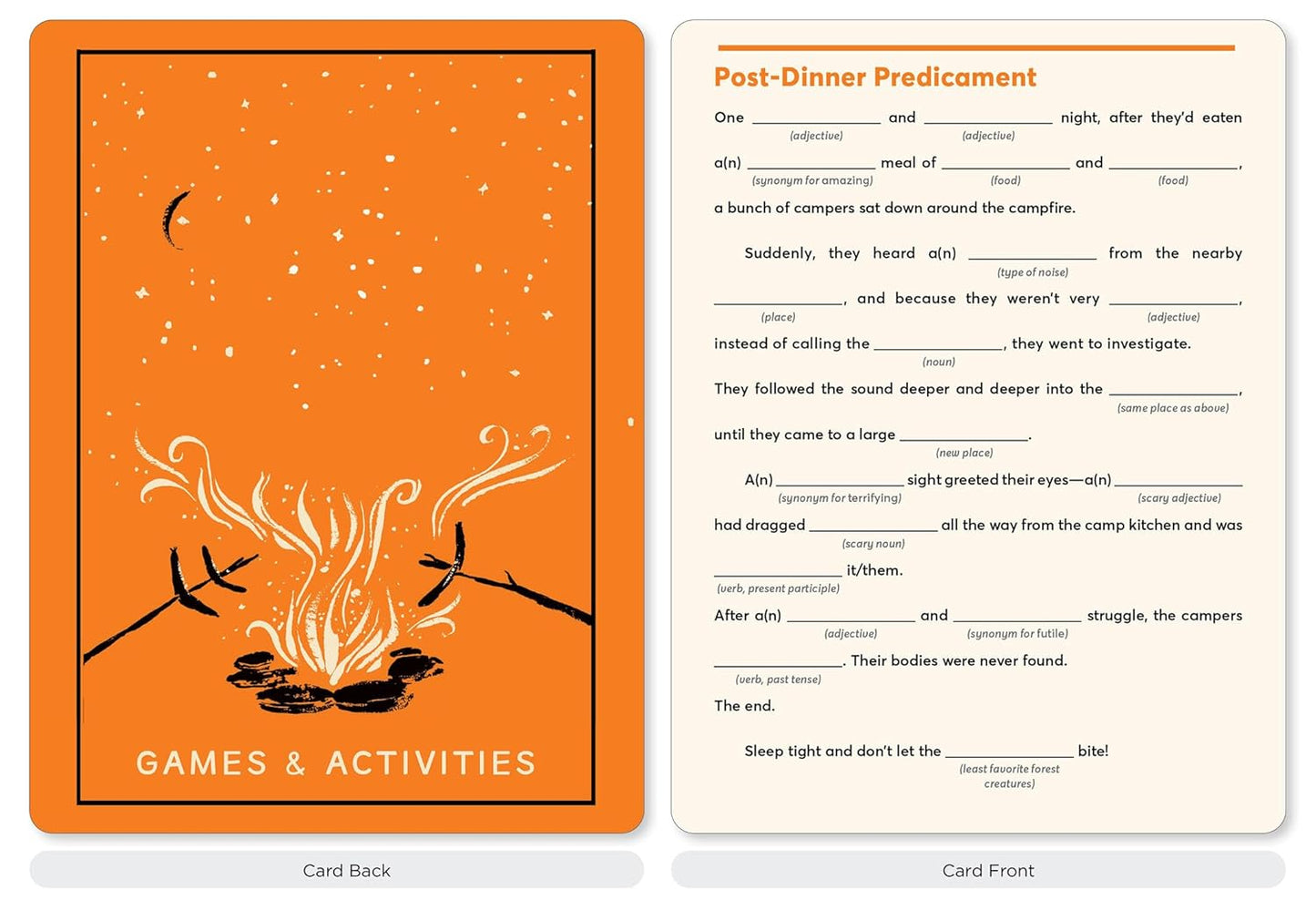 The Campout Card Deck