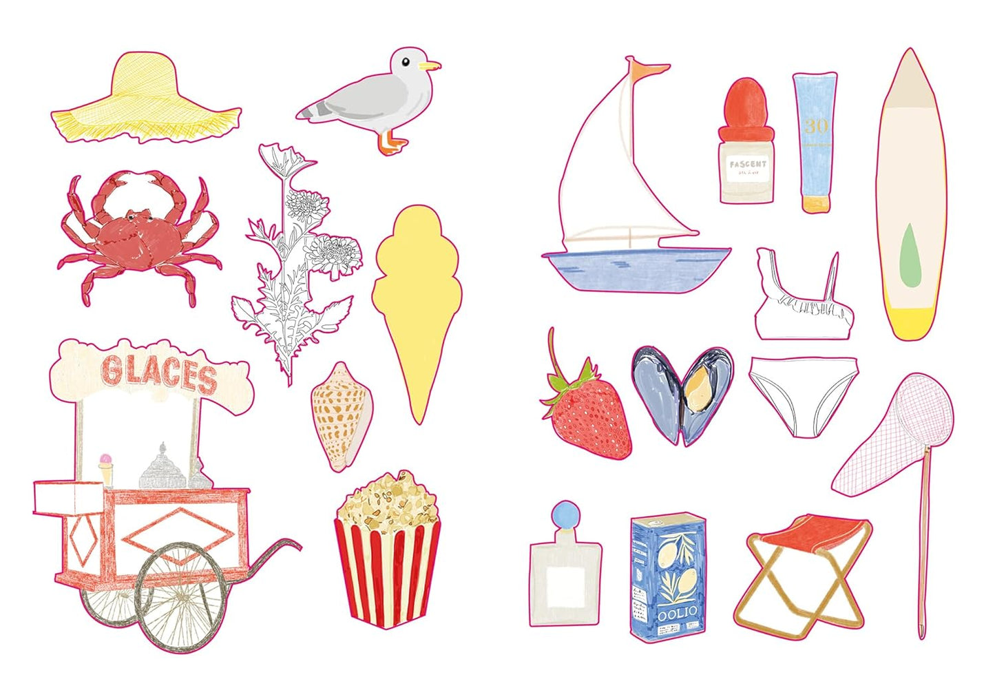 Holiday Stickers Book - Zoé de Las Cases - French