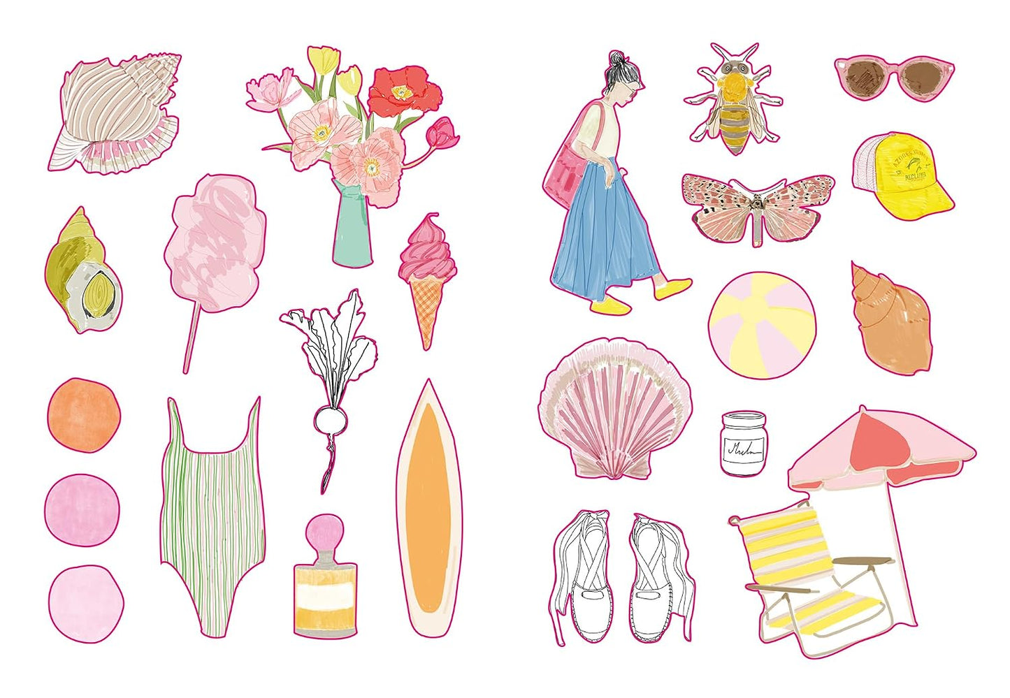 Holiday Stickers Book - Zoé de Las Cases - French