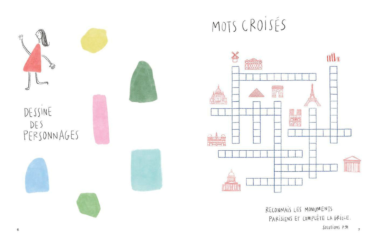 Cahier d'activités Paris - Zoé de Las Cases - French