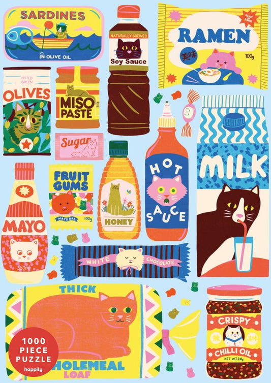 Cat Food - 1000 Piece Jigsaw Puzzle