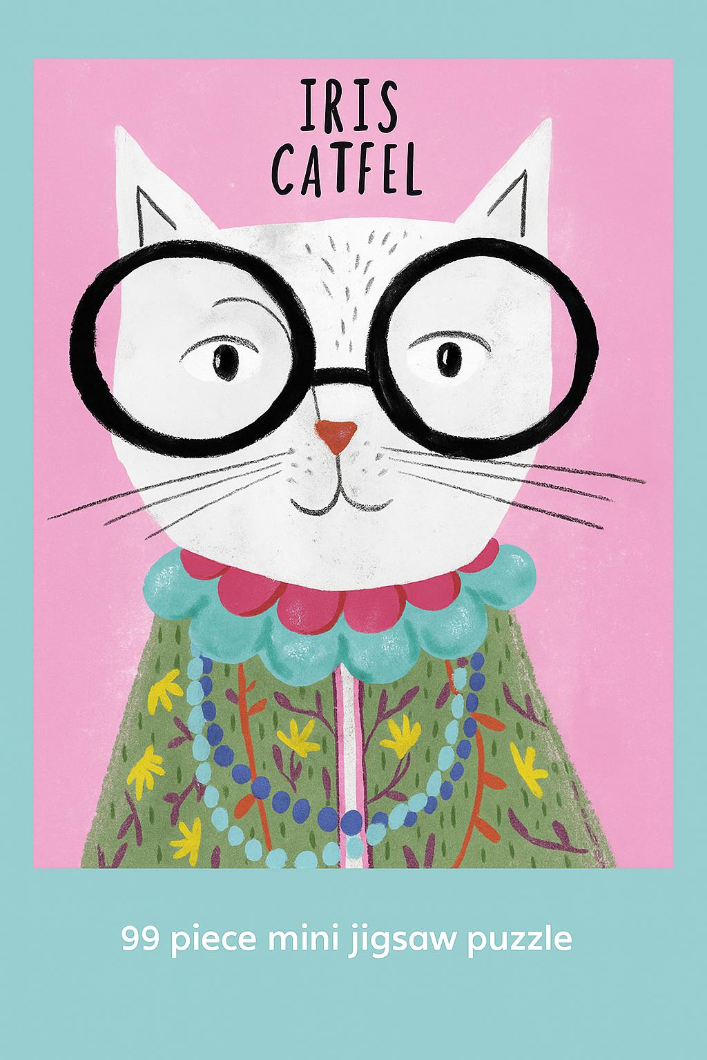 Iris Catfel - 99 Piece Mini Jigsaw Puzzle