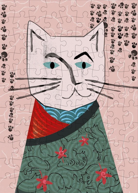 Kittygawa Hiroshige - 99 Piece Mini Jigsaw Puzzle