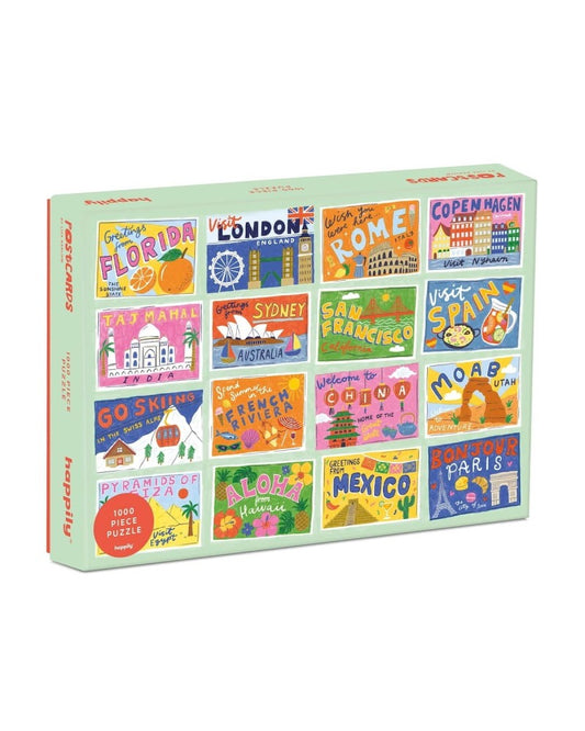 Postcards - 1000 Piece Jigsaw Puzzle