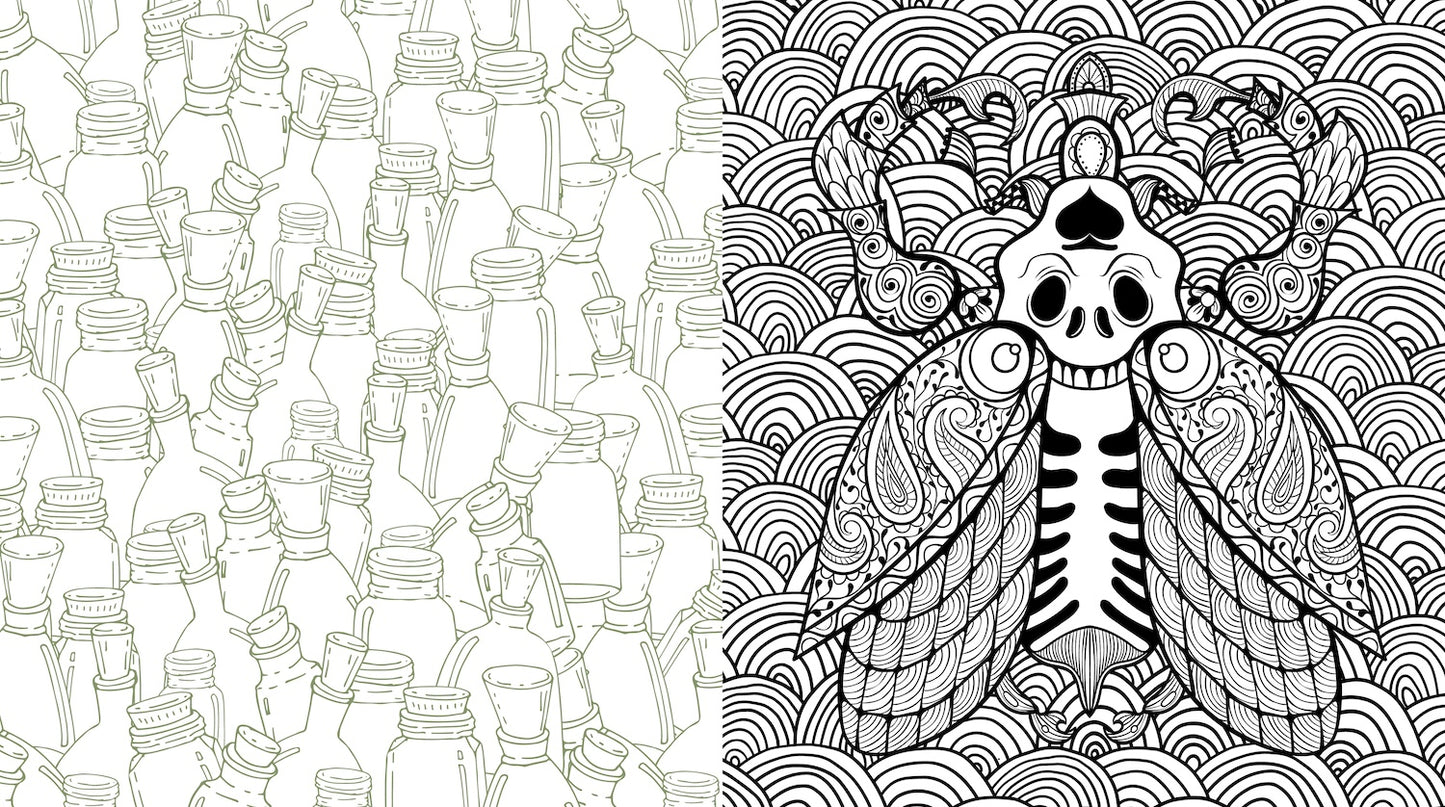 Oddities & Curiosities Coloring Book: A Coloring Journey Through the Weird and the Wonderful