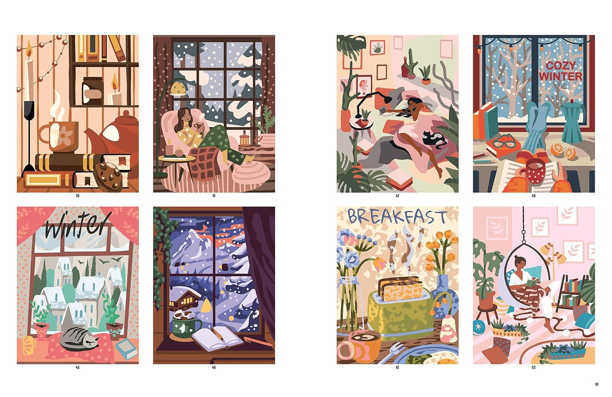 Color by Numbers - Cozy Home