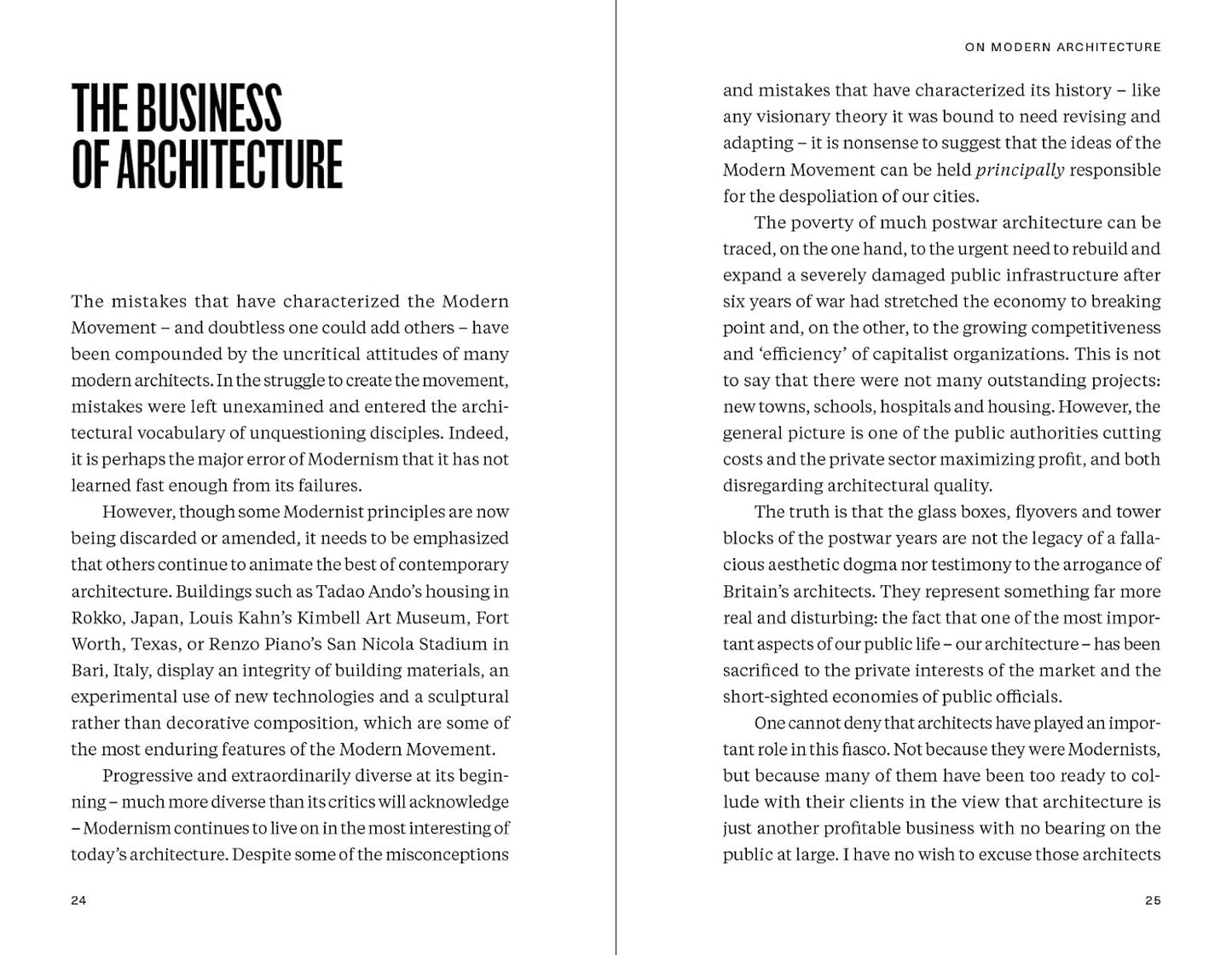 Richard Rogers on Modern Architecture