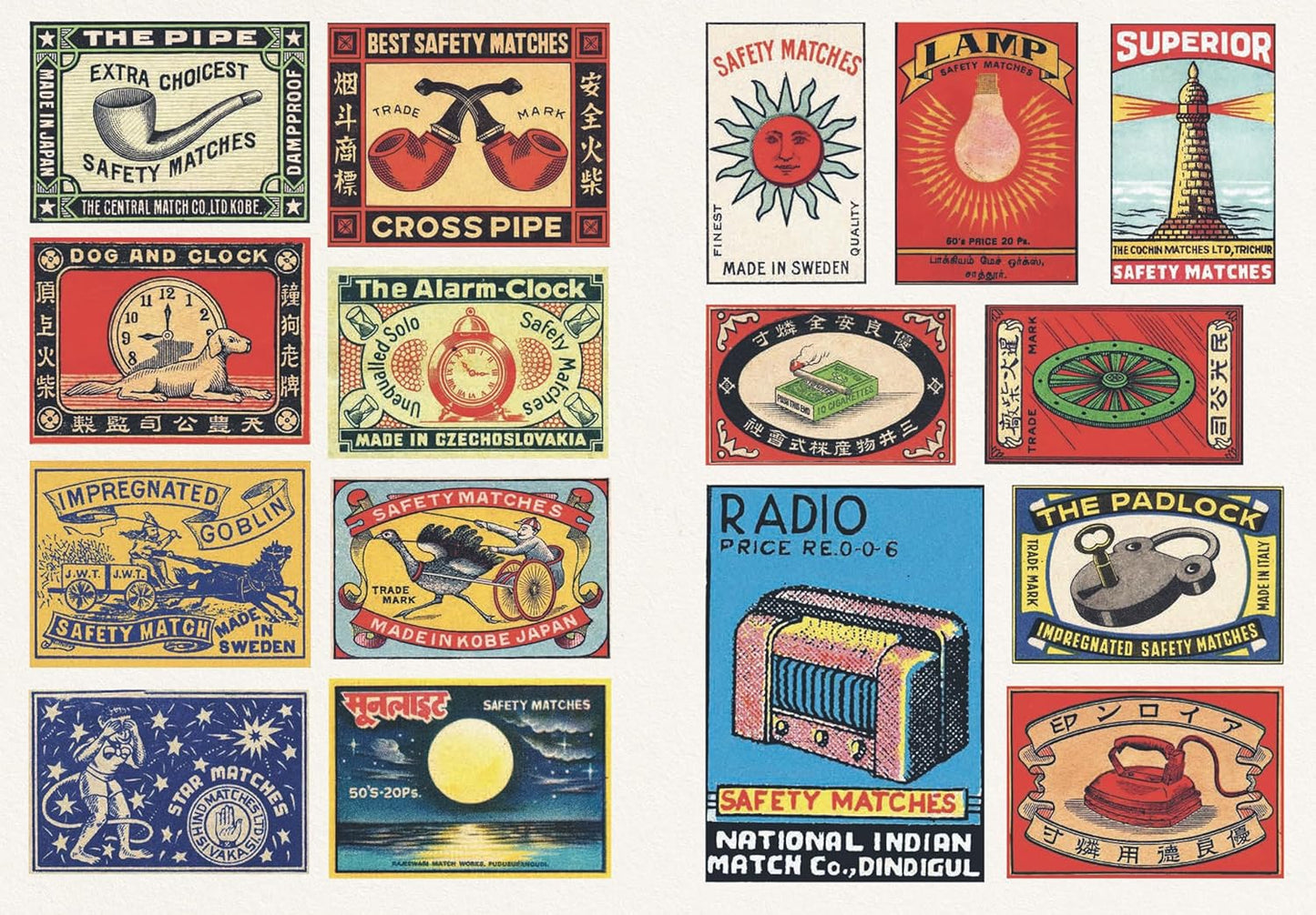 Vintage Matchboxes - Skittledog Little Sticker Books