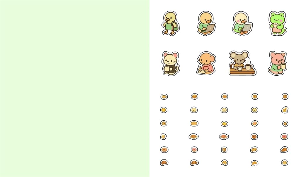 Cute 'n' Cozy Sticker Therapy: Coffee Shops