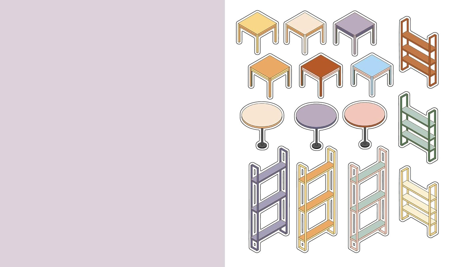 Cute 'n' Cozy Sticker Therapy: Convenience Stores
