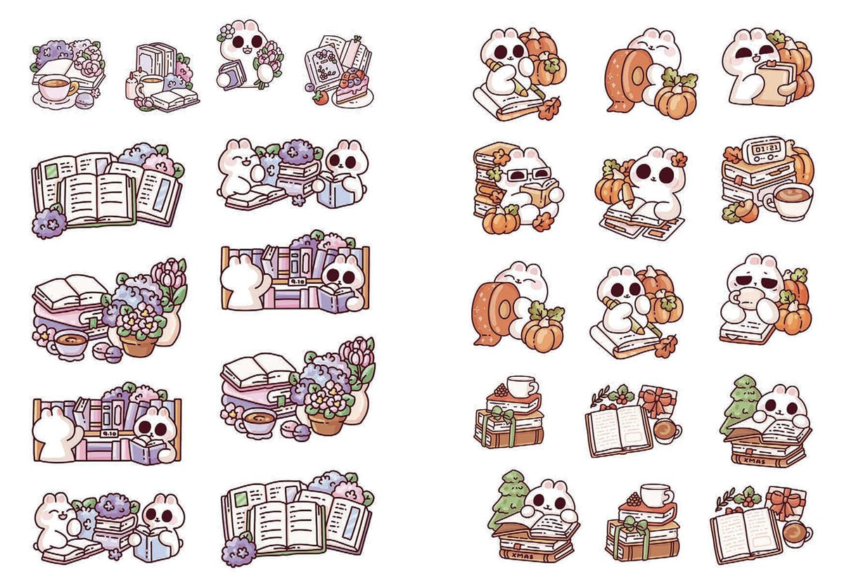 Cozy Books: A Cute 'n' Cozy Little Sticker Book